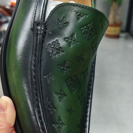 Leather Shoes Men's Genuine Leather Leg Shoes Men's Slip-on Men's Shoe Top Layer Cowhide Explosive Products Export Exclusive for Real Shooting