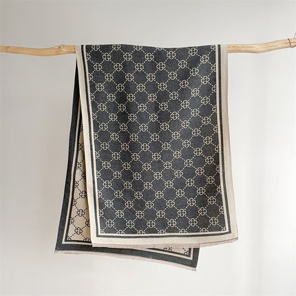 Scarf Women's Winter High-end Imitation Cashmere Office Air Conditioning Shawl All-match Trendy Brand Outer Thickened Warm Scarf