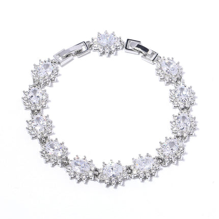 New classic cross-border source bracelet fashion zircon ladies jewelry European and American fashion crystal bracelet