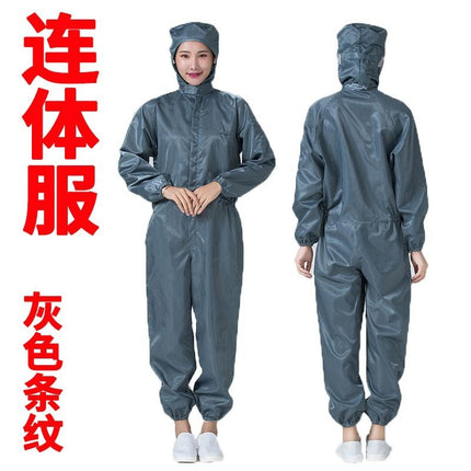 Static dust-free clothes overalls spray paint whole body one-piece suit blue men and women clean dust-proof clothes split washable
