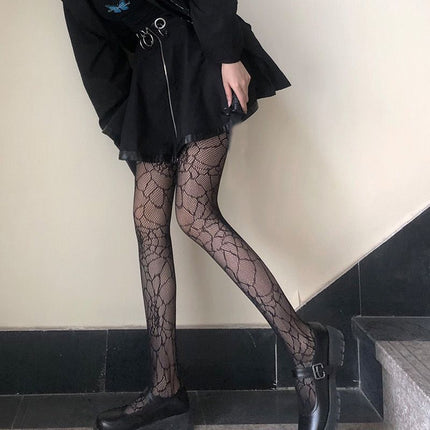 Polka-Dot Black Stockings, Feminine, Ultra-Thin Heart, Bare Legs, Sexy Artifact, White Fishnet Stockings, High-End Air Feel