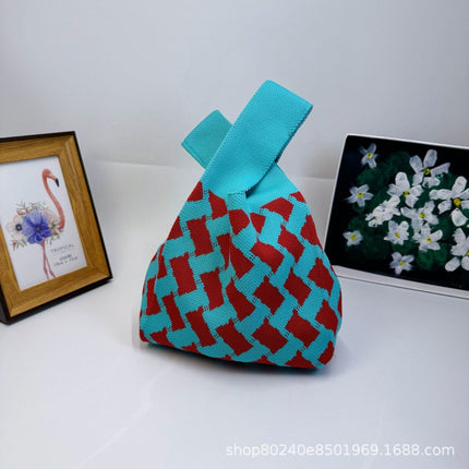 110g Baby Birthday Gift Bag Holiday Knitted Gift Bag Kidsren's First Birthday Party Handbag Gift Knitted Bag