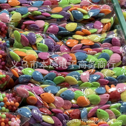 solid color color beads diy bracelet string loose beads material children beaded handmade keychain jewelry accessories