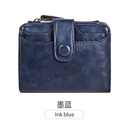Women's Korean-style fashionable short wallet 2024 new student simple clutch multi-card wallet coin purse