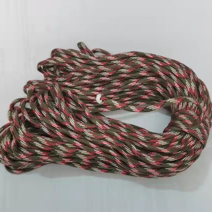 7-core 4mm umbrella rope polypropylene fiber multi-function mountaineering paratrooper traction rope life-saving equipment fixed safety umbrella rope