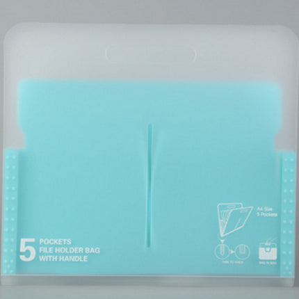 Portable organ bag transparent folder a4 large capacity student examination paper storage bag bill file classification storage bag