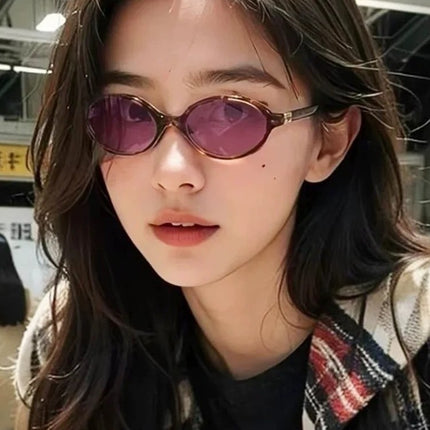 Zhang Yuanying's Same Style Nerd Plate Sunglasses Women's High-End Tortoiseshell Sunglasses Anti-Uv Bc9113