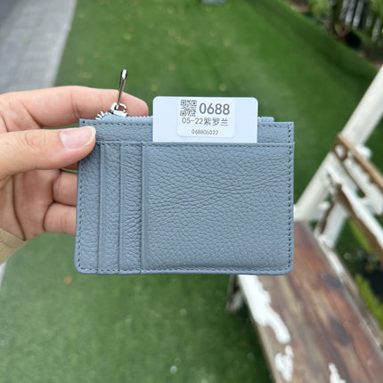 Double-sided Driver's License Multi-card Slot Genuine Leather Zipper Card Bag Top Layer Cowhide Men's Thickened Light Luxury Women's Small Coin Purse Case