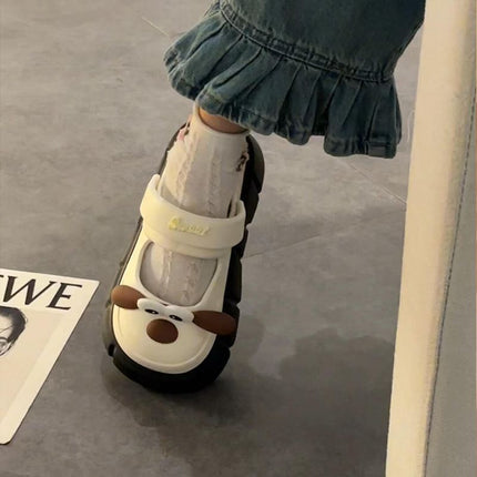 Big-Eyed Dog Eva Clogs Summer 2026 New Trendy Fashion Thick-Soled Casual Versatile Outdoor Slippers