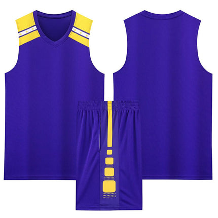 Children's Basketball Uniform Set Men's Basketball Team Uniform Jersey Basketball Training Camp School Sports Meeting Children's Basketball Team Uniform Number Printing