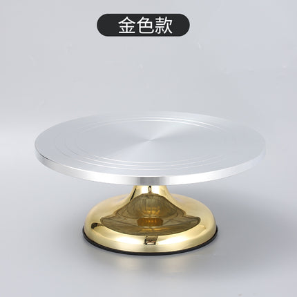 Aluminum Alloy cake turntable new baking tools DIY birthday cake turntable mold non-slip decorating table utensils