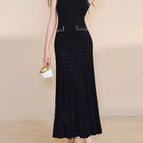 Black sleeveless dress / S