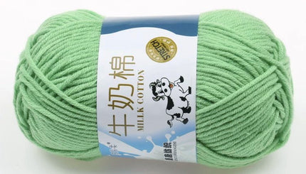 Five-Strand Milk Cotton Wool Ball Wholesale Medium Thick Thread Crochet Doll Shoes Scarf Handmade DIY Knitting Material Package