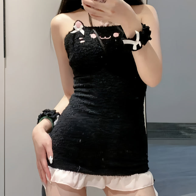 Sexy Lingerie, Sexy Pure Lust Style, Cute Cat Butt-Covering Skirt, Pajamas, Qqny Female Uniform Temptation Suit