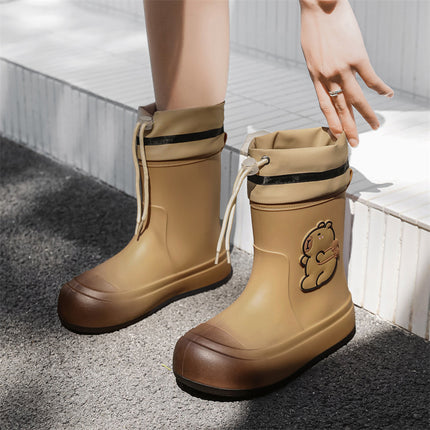 Quality Kapibara Cute Children's Rain Boots for Boys and Girls, New Lightweight Waterproof Shoes for Older Children