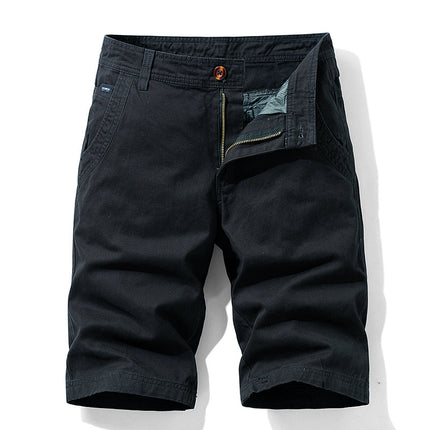 Summer Men's Work Shorts, Comfortable Stretchy Knee-Length Shorts, Cross-Border Exclusive for Amazon 66051, Casual and Versatile