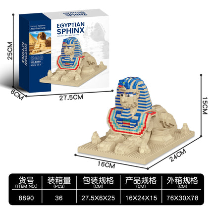 [Cross-border building blocks] Big Ben Louvre Statue of Liberty Model Handmade Educational Toys Puzzle Wholesale