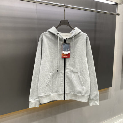 Asaourol Oversized High-Weight Cotton Heavy Casual Men's Cardigan Hooded Light Luxury Zipper Sweatshirt