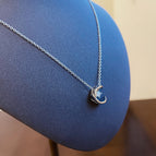 Silver diamond necklace