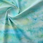 Fabric width 1.45m x 1.0m price / The shadow of the green waves