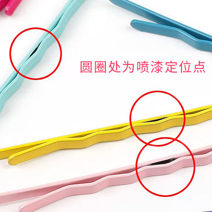 Color macaron color bangs clip hair clip side clip broken hairpin rainbow small clip girl essential clip