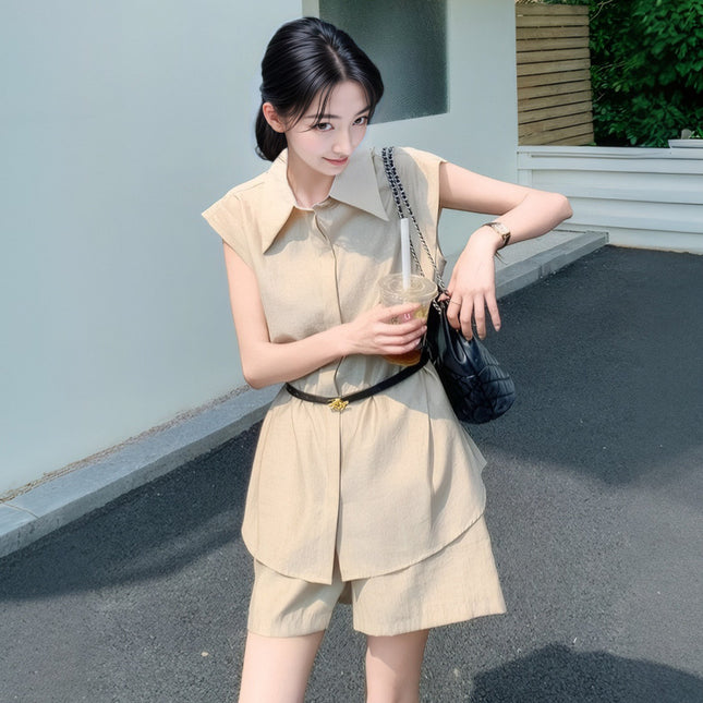 This Year's Trendy and Stylish Women's Summer 2026 New High-End Casual Shorts Set, Cool and Eye-Catching Two-Piece Set