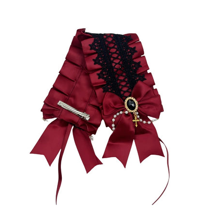 Lolita Hair Band Headwear Lolita Gothic Dark Collection Cross with Angel Handle Sweet Hair Accessories