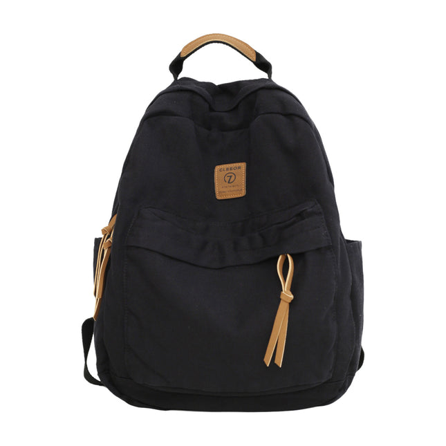 Schoolbags for Men and Women, Backpacks for Middle and High School Students, Travel Lightweight Backpacks, Large-Capacity Casual Canvas Travel Bags