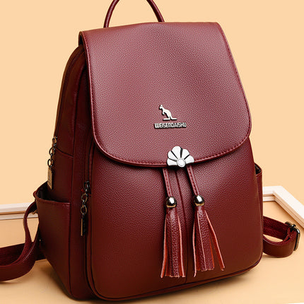 Foreign Trade Women's Backpack 2026 New Fashion Versatile Large-Capacity Travel Backpack Simple Middle-Aged Mom Bag Trendy