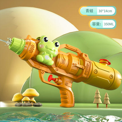 New children's water gun toy Net red double nozzle water gun pony dinosaur duck shark pull-out water gun