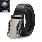Gunmetal sports car belt [gift box] / 120cm