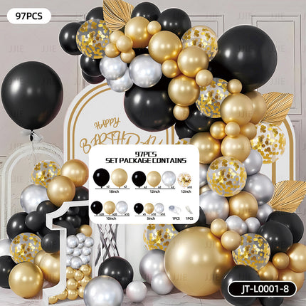 Balloon Chain Arch Set Scene Layout High-End Atmosphere Opening Birthday Party Decorations Anniversary Package