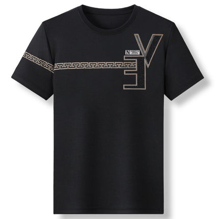 Mingdi Mouse Men's Summer New Korean Printed Men's T-shirt Fashion Trend Round Neck Men's Short Sleeve T-shirt Top