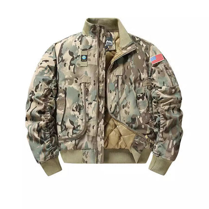 Autumn and Winter Ma1 New Jacket cotton and thickening Workwear Air Force Loose plus size Casual Jacket Baseball Uniform Camouflage