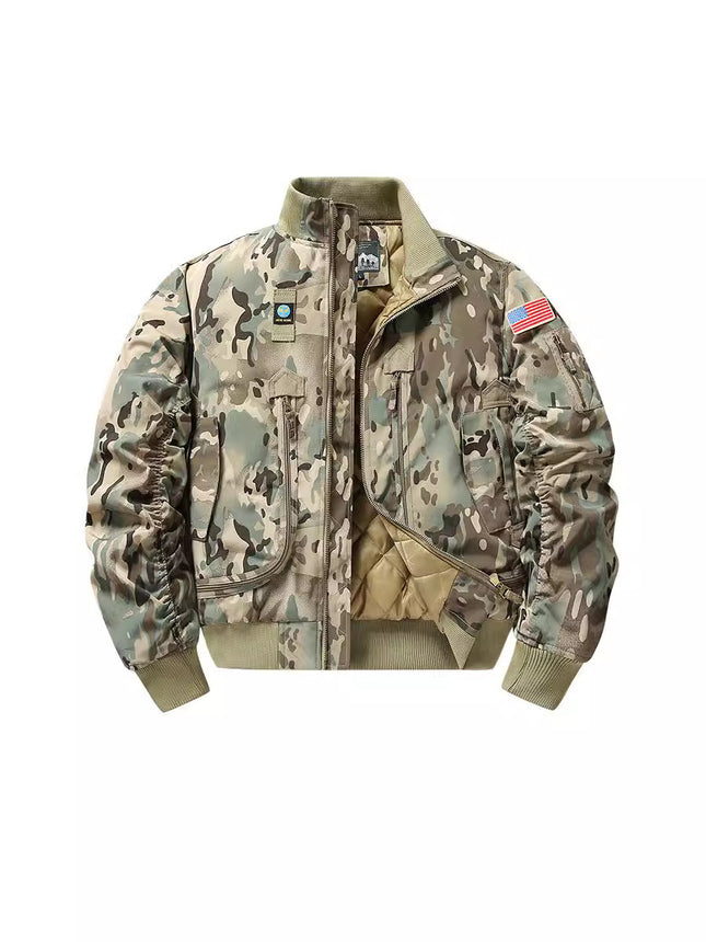 Autumn and Winter Ma1 New Jacket cotton and thickening Workwear Air Force Loose plus size Casual Jacket Baseball Uniform Camouflage