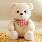 21cm / Plaid scarf bear [beige] 140g