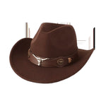 [warped western cowboy big and small bull head] coffee / Adjustable