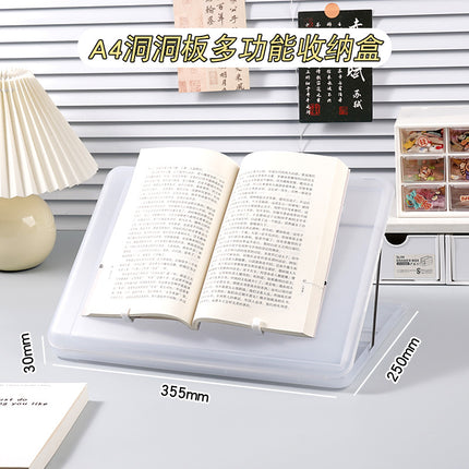 A4 folder paper material storage box student board clip writing pad multifunctional office file storage box