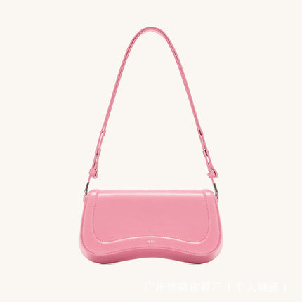 [Foreign Trade] Jwpei Pudding Bag Joy Underarm Bag Niche Crossbody Bag High-End Retro Baguette Bag Shoulder Bag