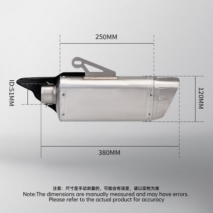 Motorcycle locomotive modified K10 tail section general exhaust pipe 450SR 800NK NINJA400 CBR400