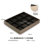 216-champagne with brown brushed twelve-position space plate 30×25×4.5cm