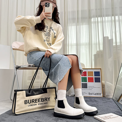 Cross-Border Dropshipping Martin Fashion Rain Boots Women's Thick-Soled Rain Boots Waterproof Shoes Students Versatile Water Boots Short Boots Non-Slip
