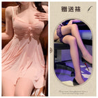 Pink + black stockings / M 40-60kg