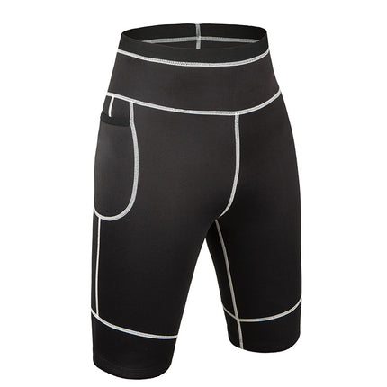 High-Waisted Tummy Control Sweat Fitness Pants for Amazon, Cross-Border Leg Shaping, Butt Lifting, Fitness Waist Trainer, Yoga Shapewear Pants