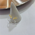 085 gold and silver antlers tail opening adjustable
