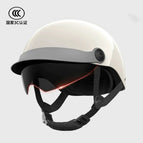 209 [moon shadow white] built-in sun protection short glasses