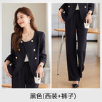 Black suit + pants / M