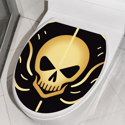 MT-WS1-6 foreign trade Halloween decorative toilet stickers personalized toilet bathroom toilet stickers wholesale