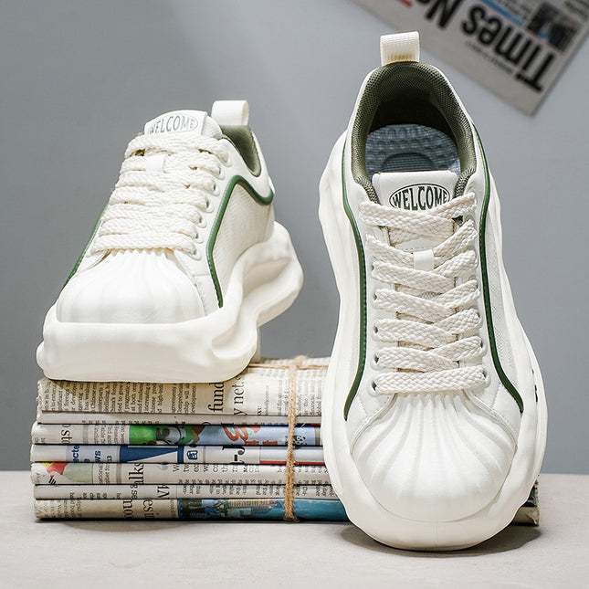 Summer New Mesh Thin Lace-Up Breathable Sneakers Trendy Versatile Shallow Men's Casual Slip-On Shoes