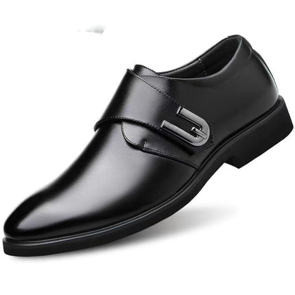 Men's leather shoes soft leather soft bottom business casual men's shoes work security work father shoes wholesale a generation of hair